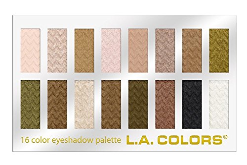 L.A. Colors 16 Color Eyeshadow Palette, Sweet, 1.02 Ounce