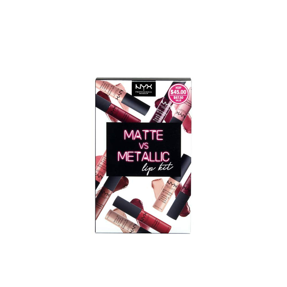 NYX PROFESSIONAL, 10-Pack Matte vs Metallic Lip KIT, 29,57ml