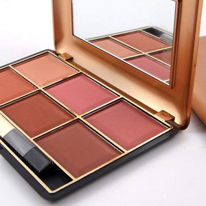 EMILY 7004-014N Color de mejilla Maquillaje cosmético Natural Polvo Colorete Paleta 01#