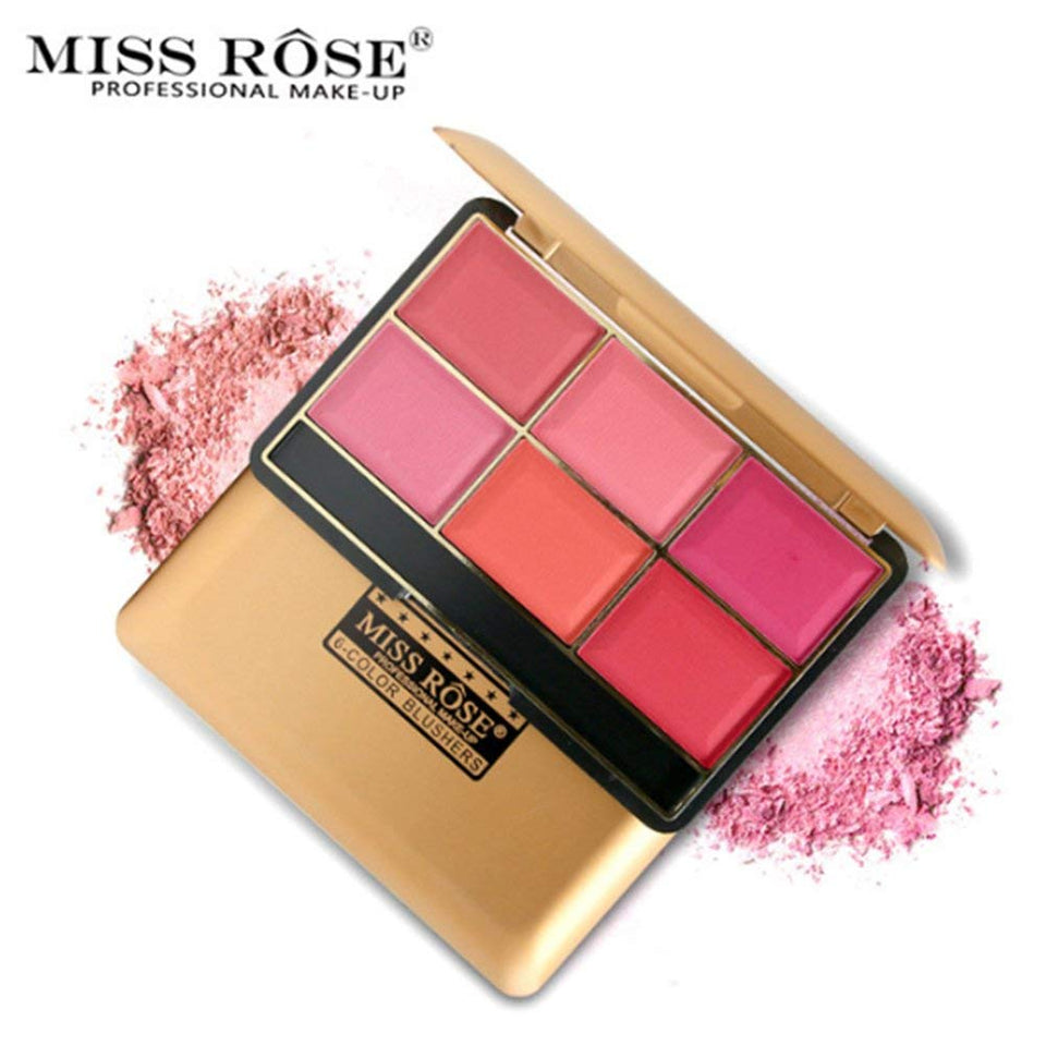 EMILY 7004-014N Color de mejilla Maquillaje cosmético Natural Polvo Colorete Paleta 01#