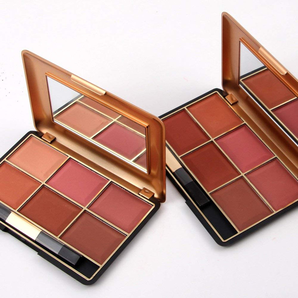 EMILY 7004-014N Color de mejilla Maquillaje cosmético Natural Polvo Colorete Paleta 01#