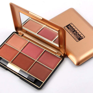 EMILY 7004-014N Color de mejilla Maquillaje cosmético Natural Polvo Colorete Paleta 01#